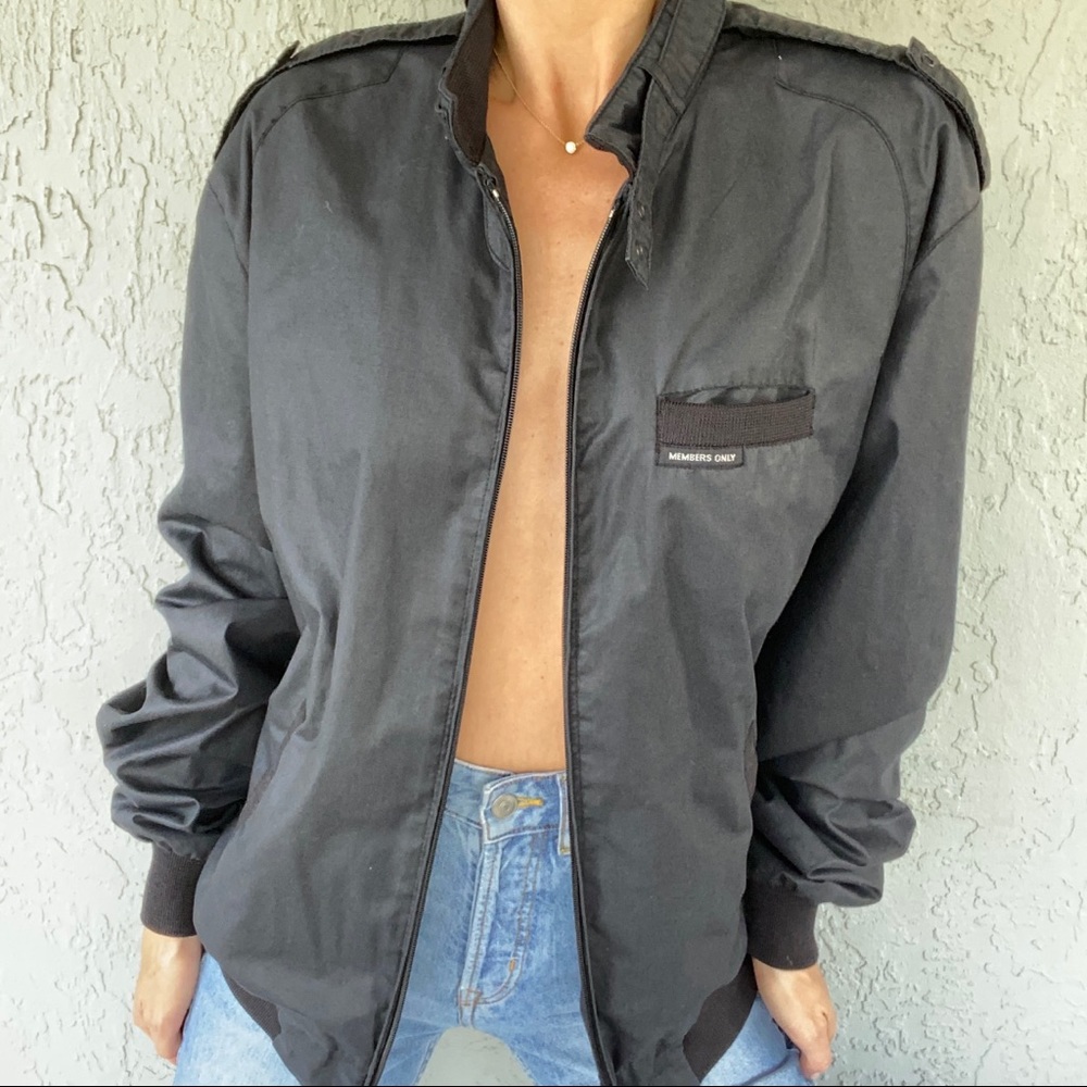 Vintage Members Only black size 42L jacket